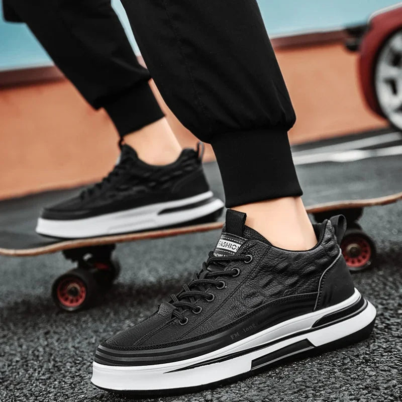 Baskets Décontractées en Cuir Véritable CityStride