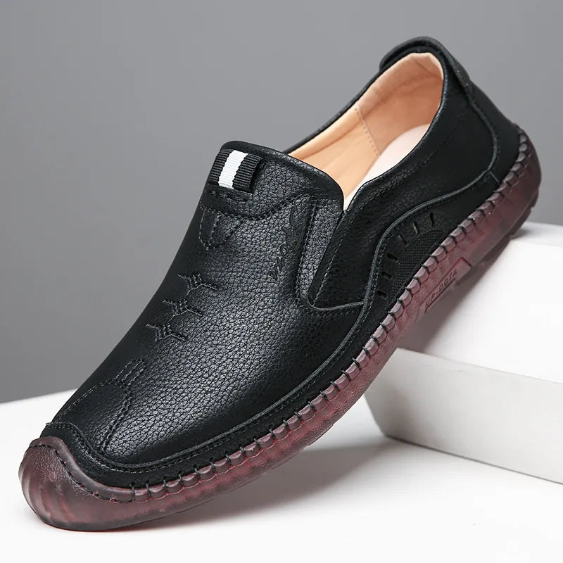 Mocassin Italien Décontracté® | Fabriqué en Cuir Véritable