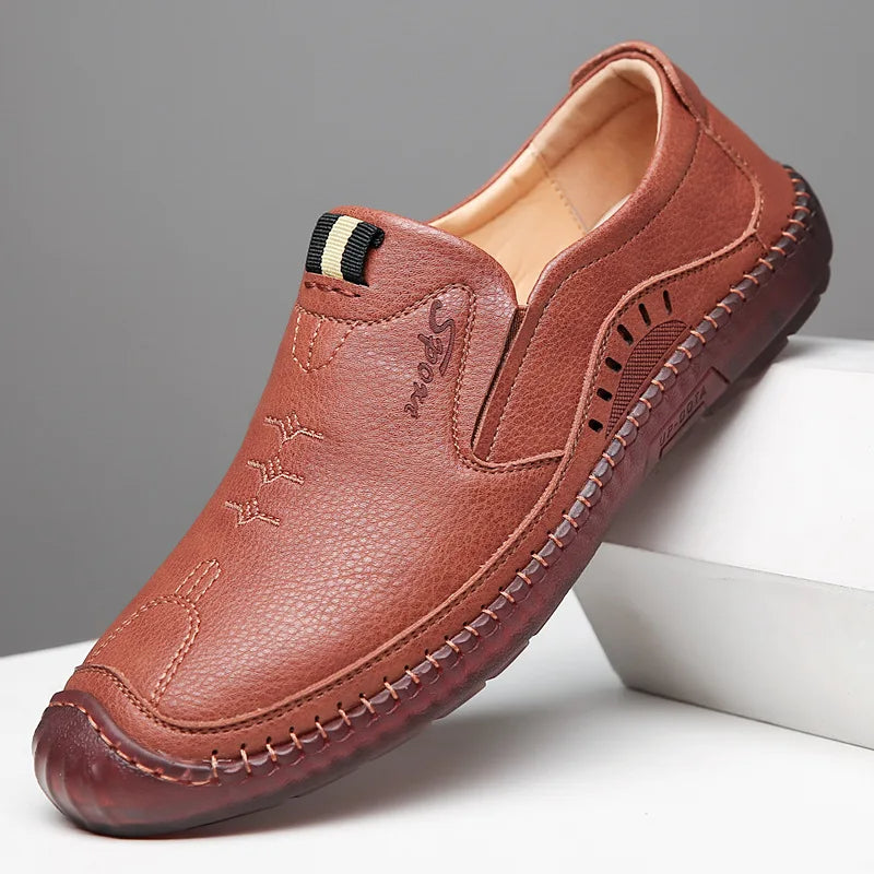 Mocassin Italien Décontracté® | Fabriqué en Cuir Véritable