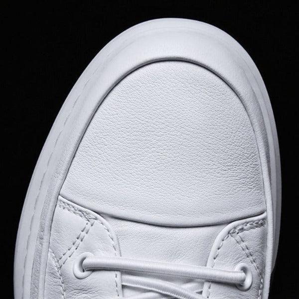 Baskets en Cuir pour Hommes Plates