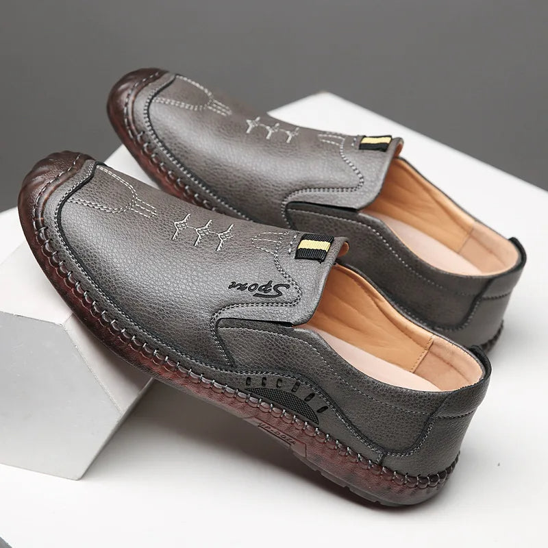 Mocassin Italien Décontracté® | Fabriqué en Cuir Véritable