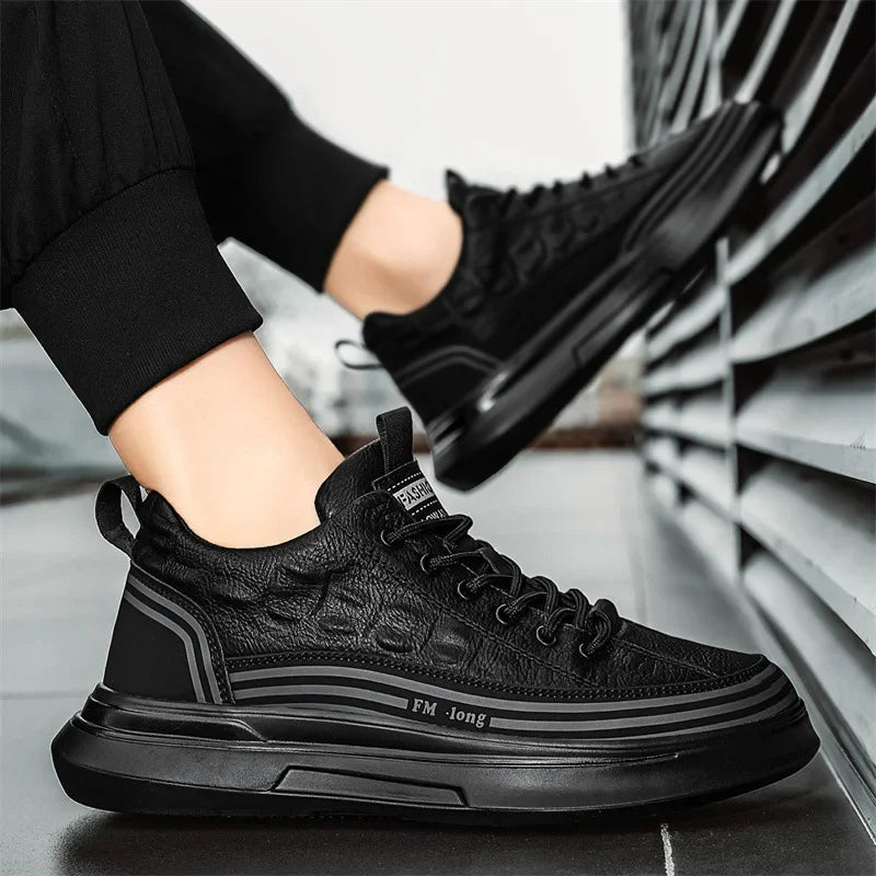 Baskets Décontractées en Cuir Véritable CityStride