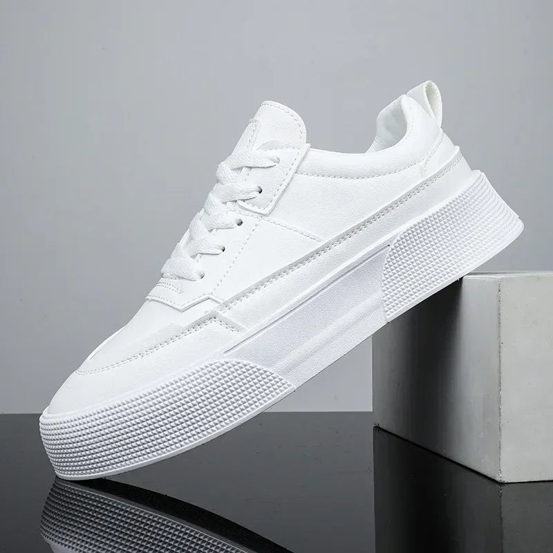 Sneaker classique en cuir blanc