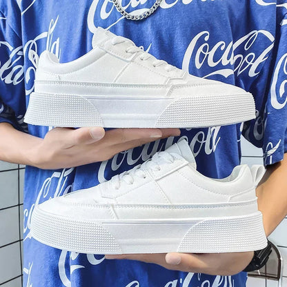 Sneaker classique en cuir blanc