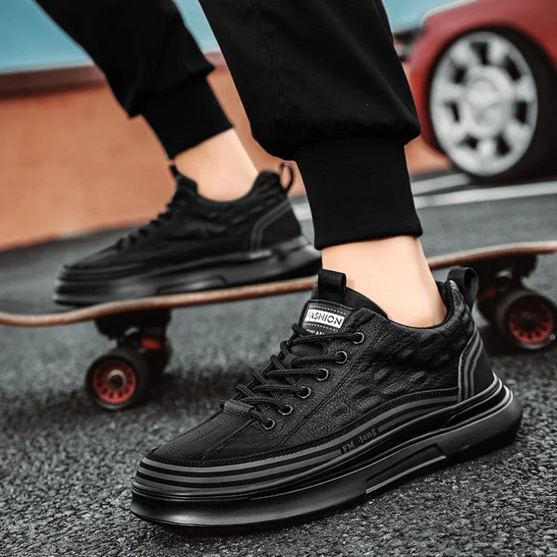 Baskets Décontractées en Cuir Véritable CityStride