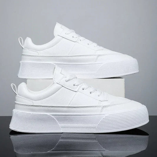 Sneaker classique en cuir blanc