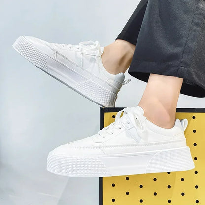 Sneaker classique en cuir blanc