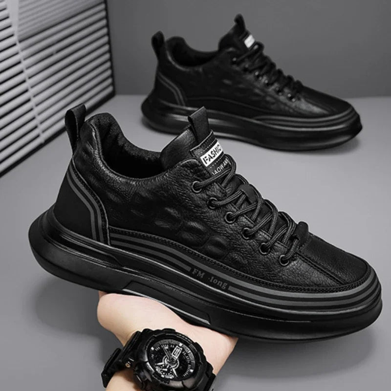 Baskets Décontractées en Cuir Véritable CityStride