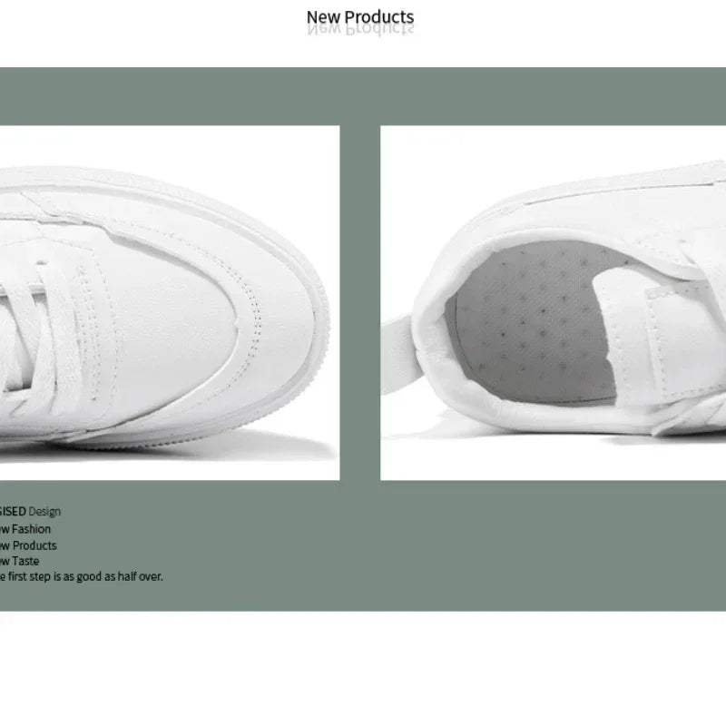 Sneaker classique en cuir blanc