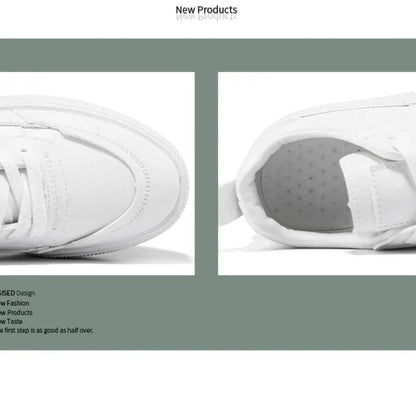Sneaker classique en cuir blanc