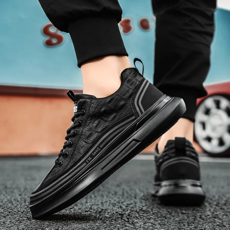 Baskets Décontractées en Cuir Véritable CityStride