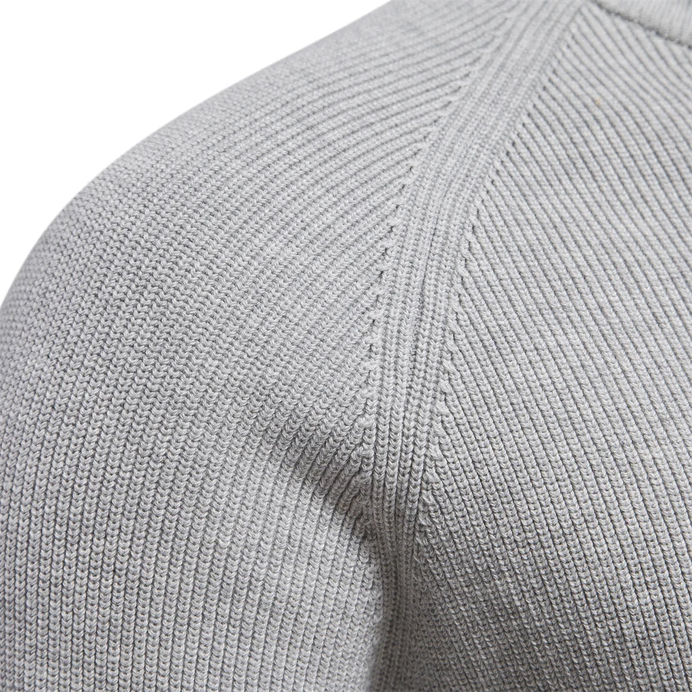 Pull zippé en coton pour hommes