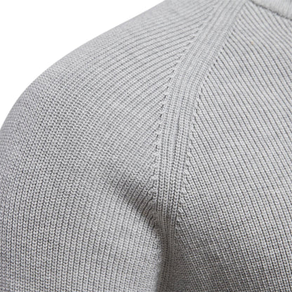 Pull zippé en coton pour hommes