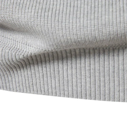 Pull zippé en coton pour hommes