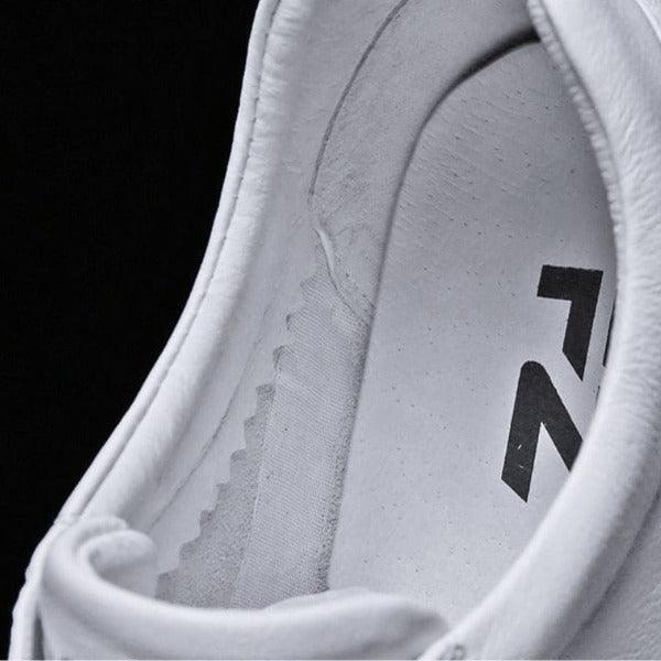 Baskets en Cuir pour Hommes Plates