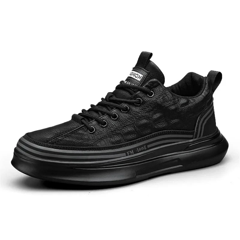 Baskets Décontractées en Cuir Véritable CityStride