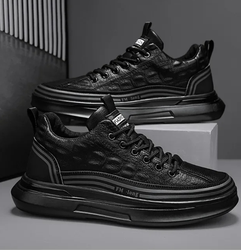 Baskets Décontractées en Cuir Véritable CityStride