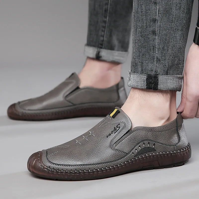 Mocassin Italien Décontracté® | Fabriqué en Cuir Véritable